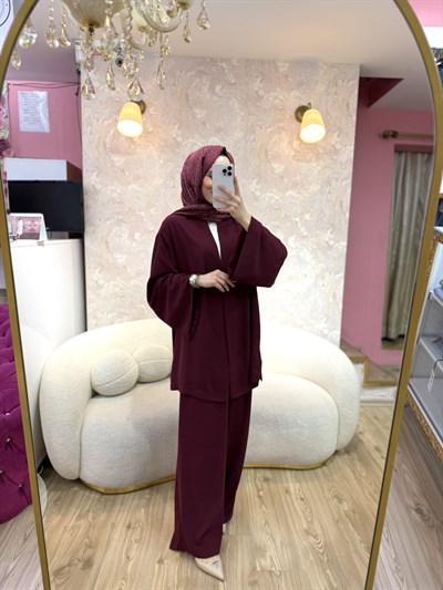 Ceketli Takım-Bordo