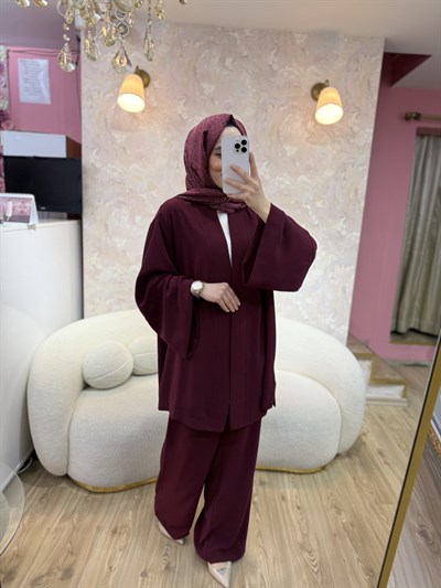 Ceketli Takım-Bordo
