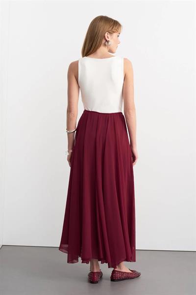 Kadriye Baştürk Eva Etek-Bordo