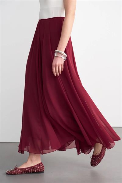 Kadriye Baştürk Eva Etek-Bordo
