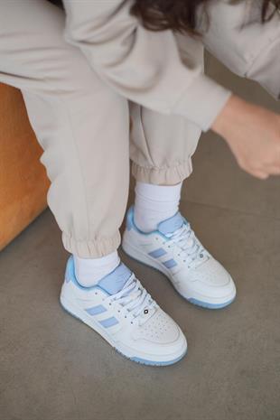 Kadın Beyaz Ortopedik Taban Günlük Sneaker 056