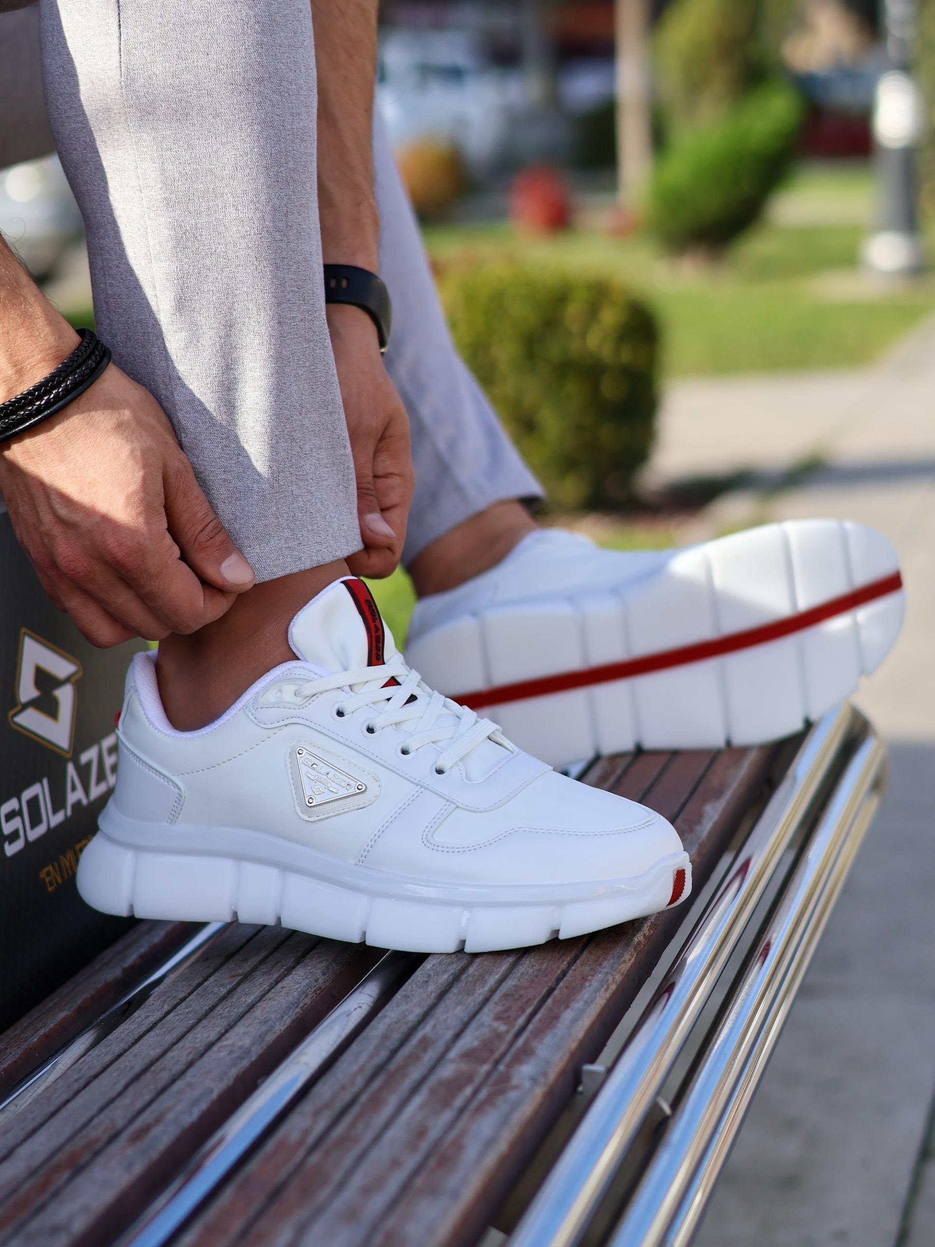 Erkek Siyah Ortopedik Kaymaz Taban Günlük Sneaker 062