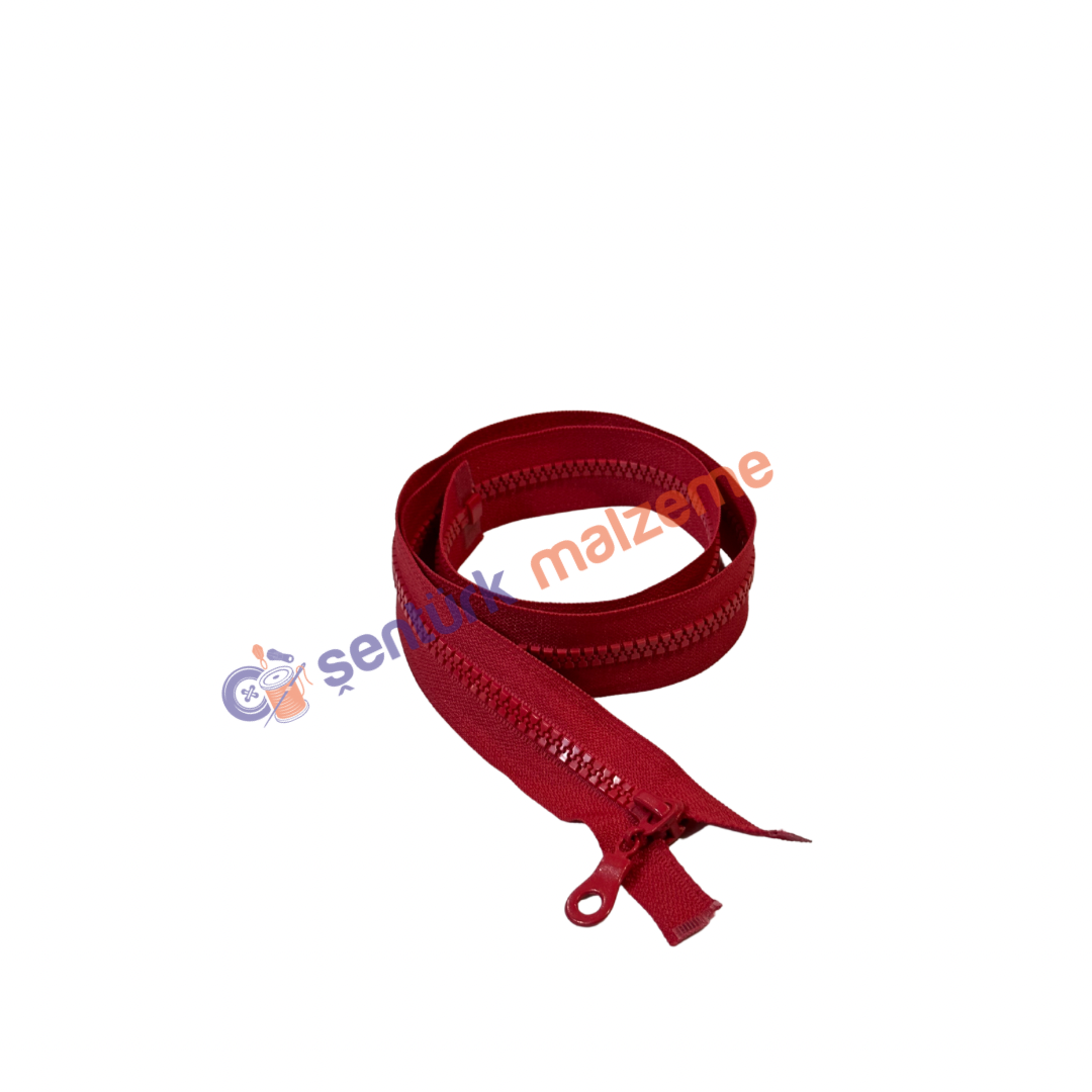 Kırmızı Kemik Fermuar 75 Cm