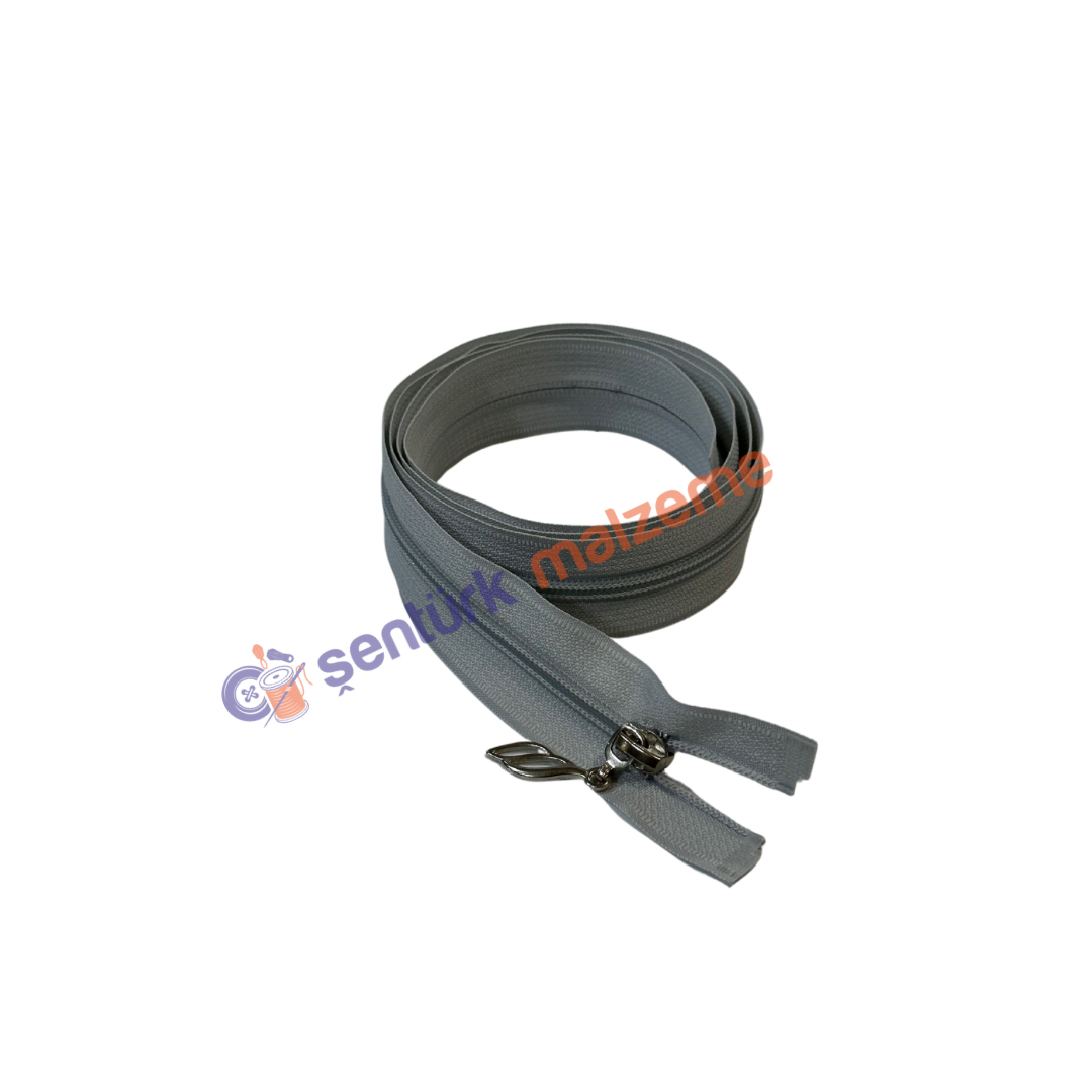 Menaj Gri Ferace Fermuarı 110 Cm