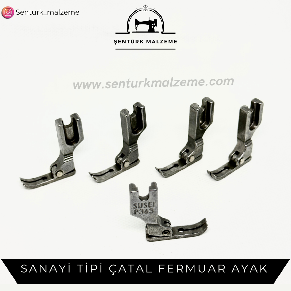 Sanayi Tipi Çatal Fermuar Ayağı