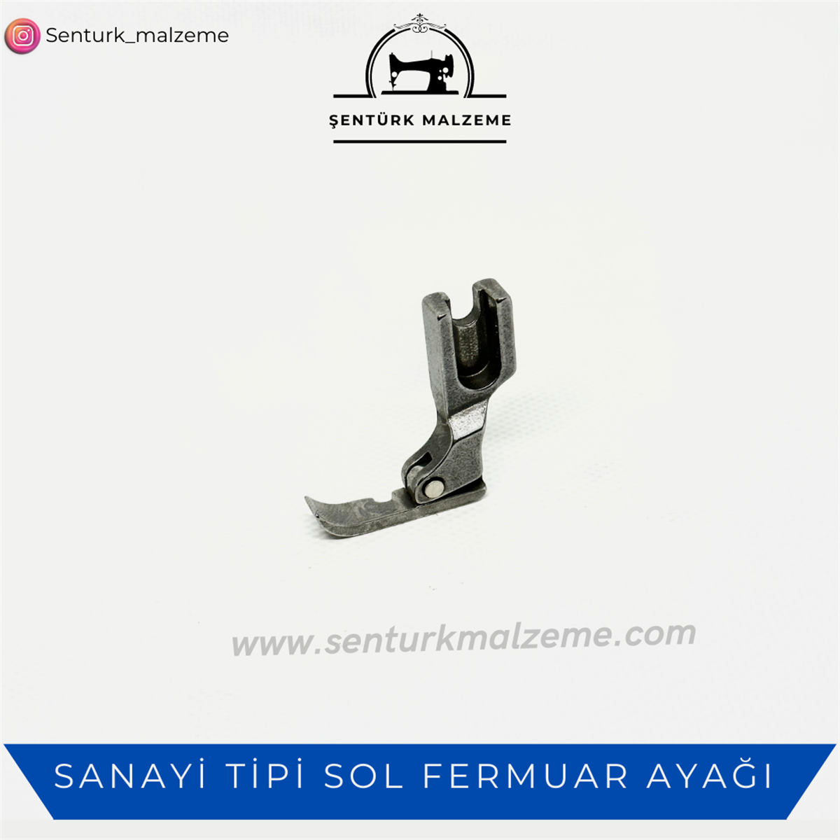 Sanayi Tipin Tekli Fermuar Ayağı (Sol)