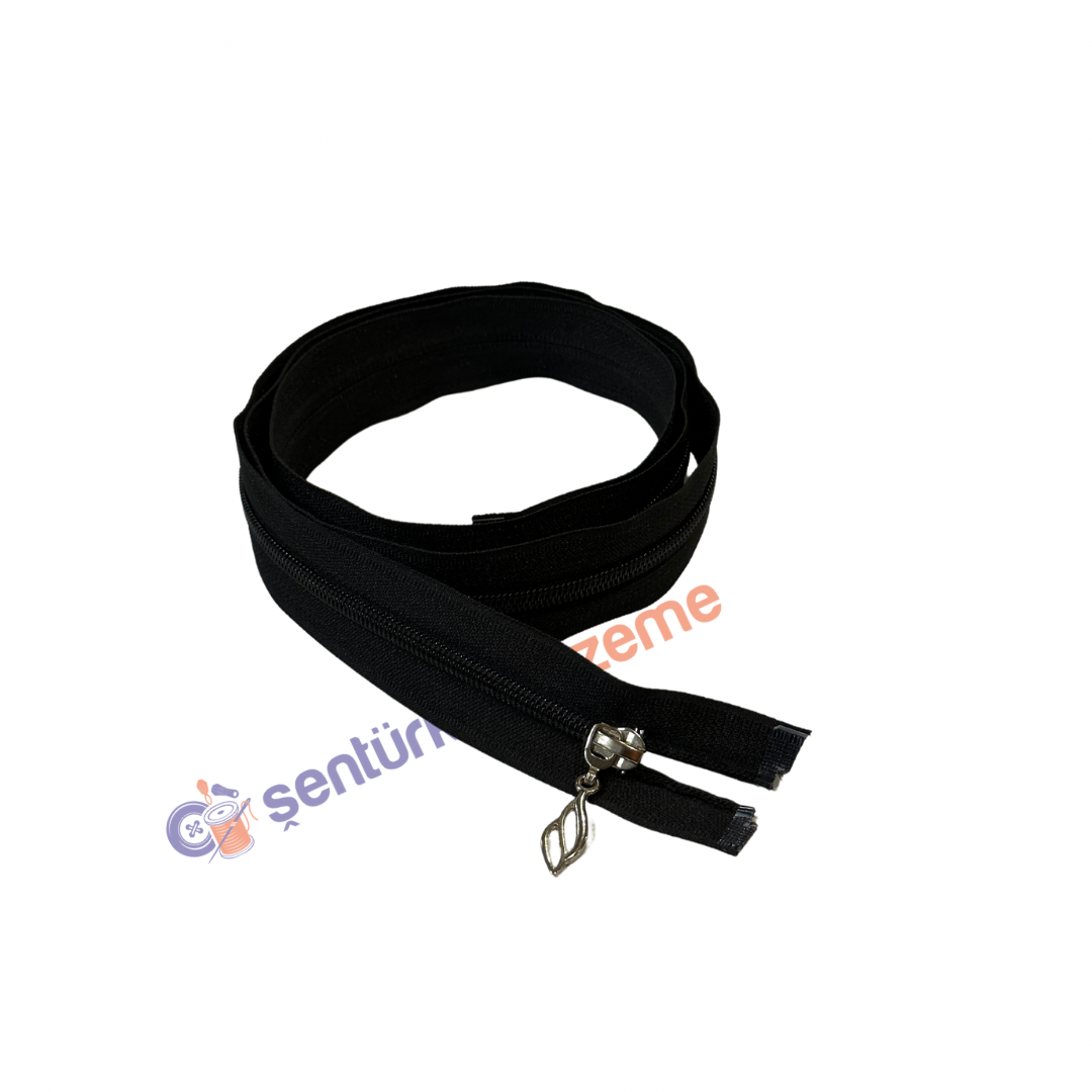 Siyah Ferace Fermuarı 110 Cm 