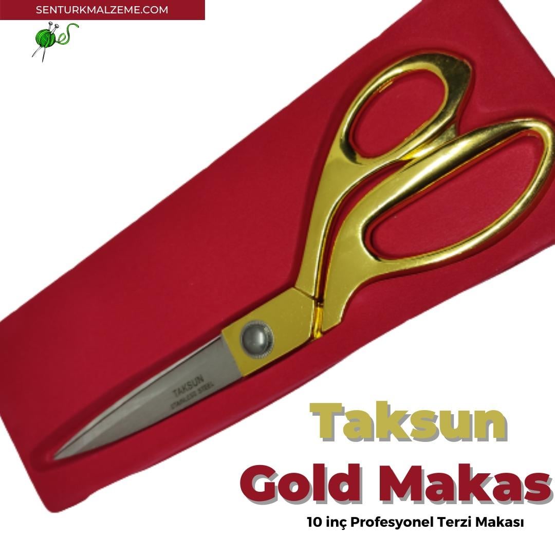 Taksun Gold  Demir Kumaş Makas  10 İnc