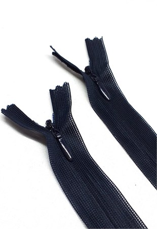 20 Cm Lacivert Gizli Etek Fermuarı (10 Adet)