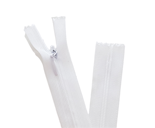 50 Cm Beyaz Gizli Elbise Fermuarı (10 Adet)