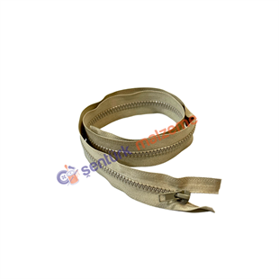 Bej Renk Kemik Fermuar 75 Cm