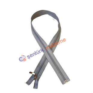 Menaj Gri Mont Fermuarı 75 Cm