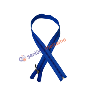 Saks Mavi Mont Fermuarı 75 Cm