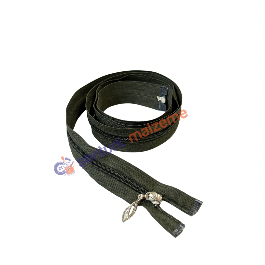 Haki Yeşil Ferace Fermuarı 110 Cm