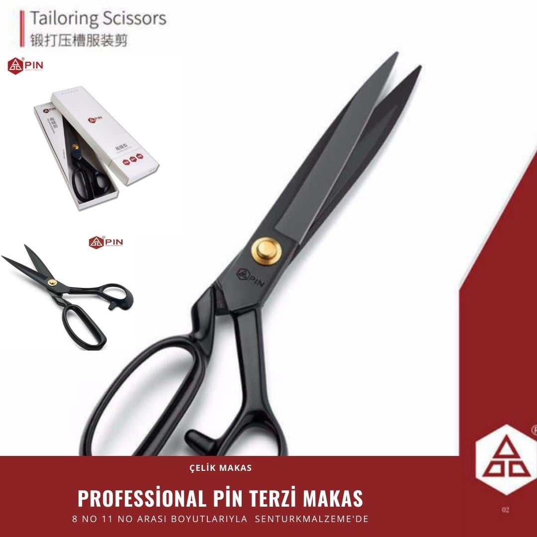 Professional Pin Demir Terzi Makası 11 İnc