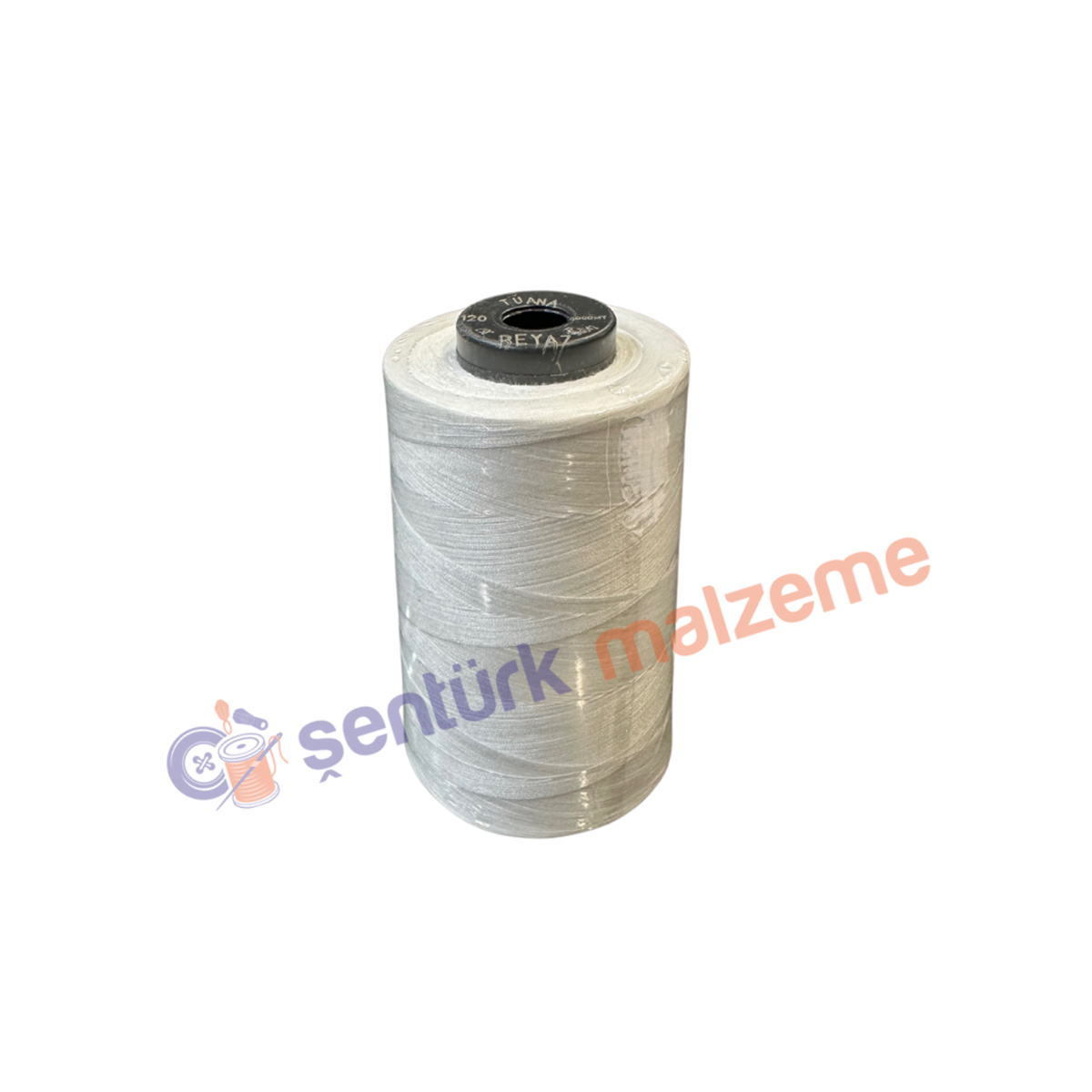 Tuana 120 Numara Beyaz Renkli Polyester Dikiş İpliği