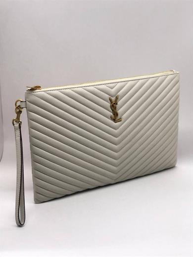 YSL CLUTCH GRİ