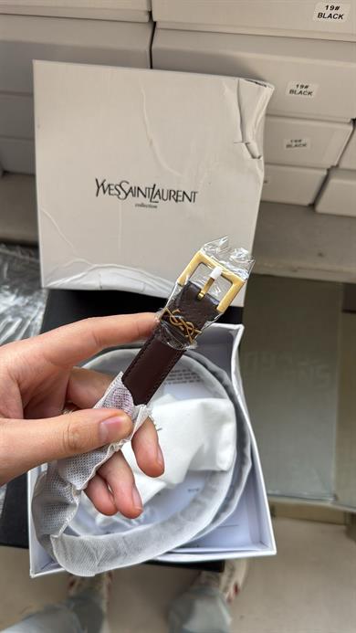 YSL PREMİUM KEMER KAHVE