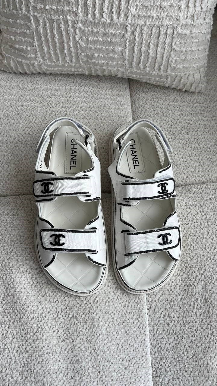 CHNL SANDAL BEYAZ (HEMEN TESLİM)