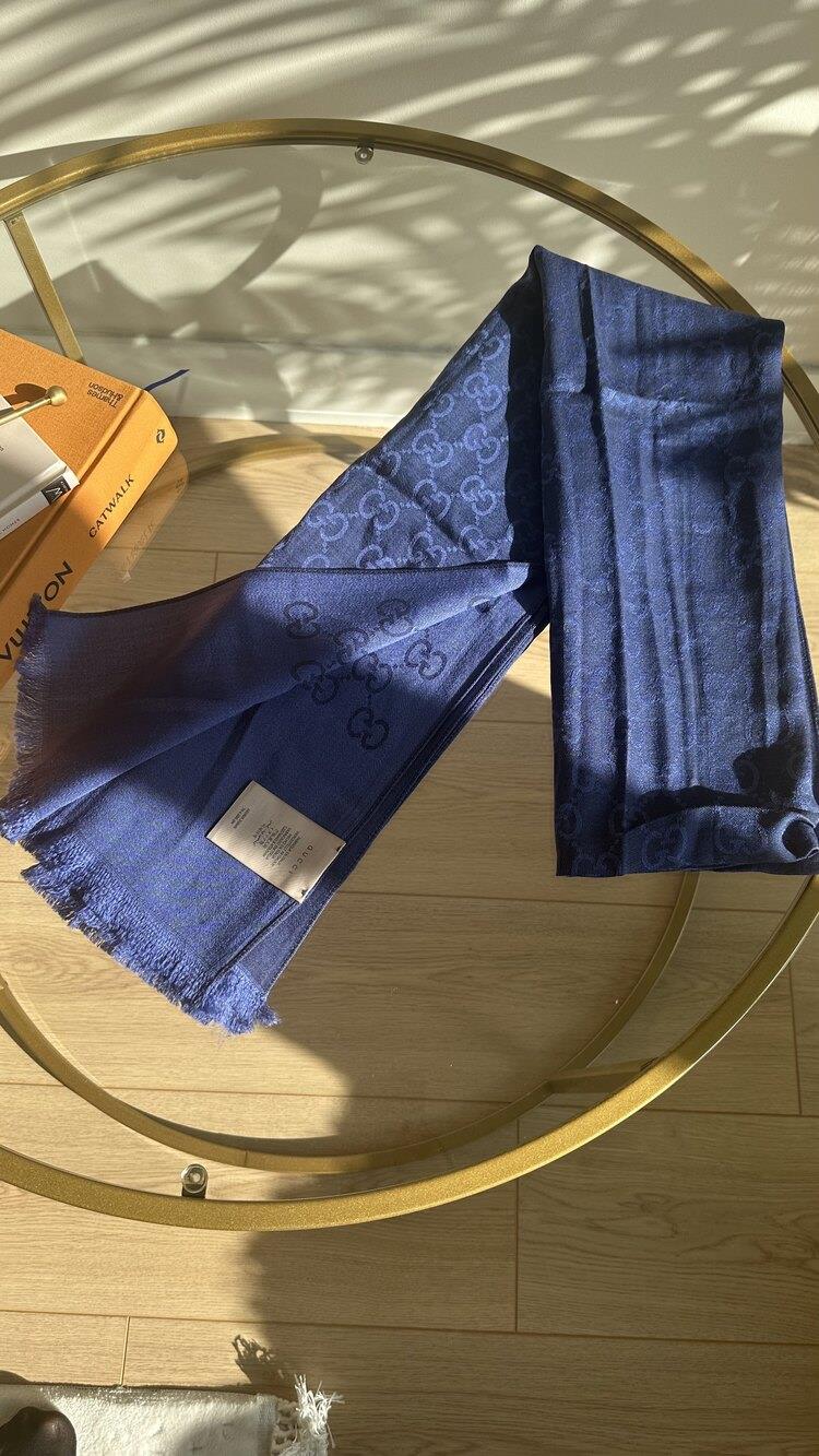 G DESEN YÜN İPEK SAKS MAVİ