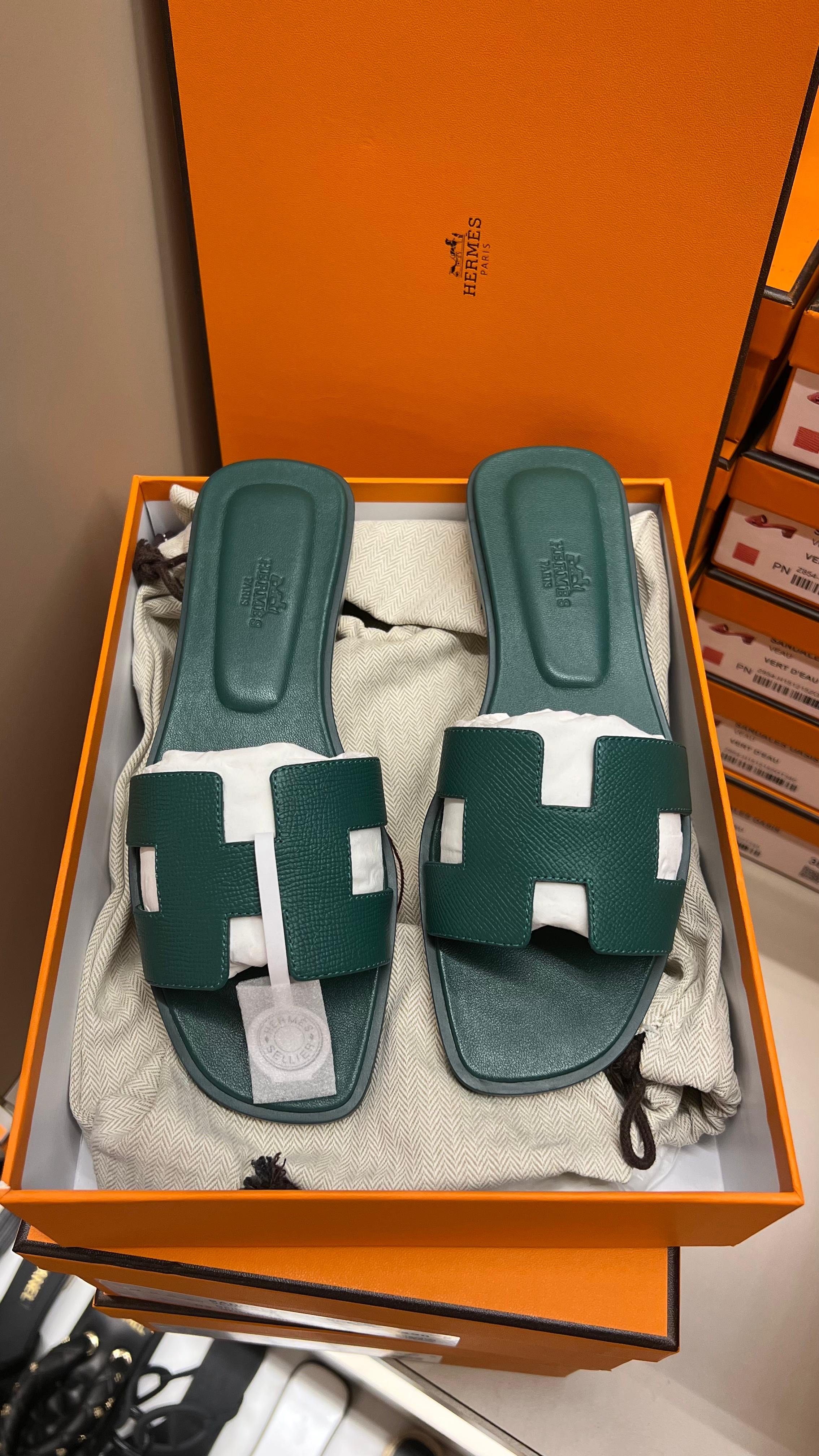 HERMES ORAN YEŞİL TOPUKLU (HEMEN TESLİM)