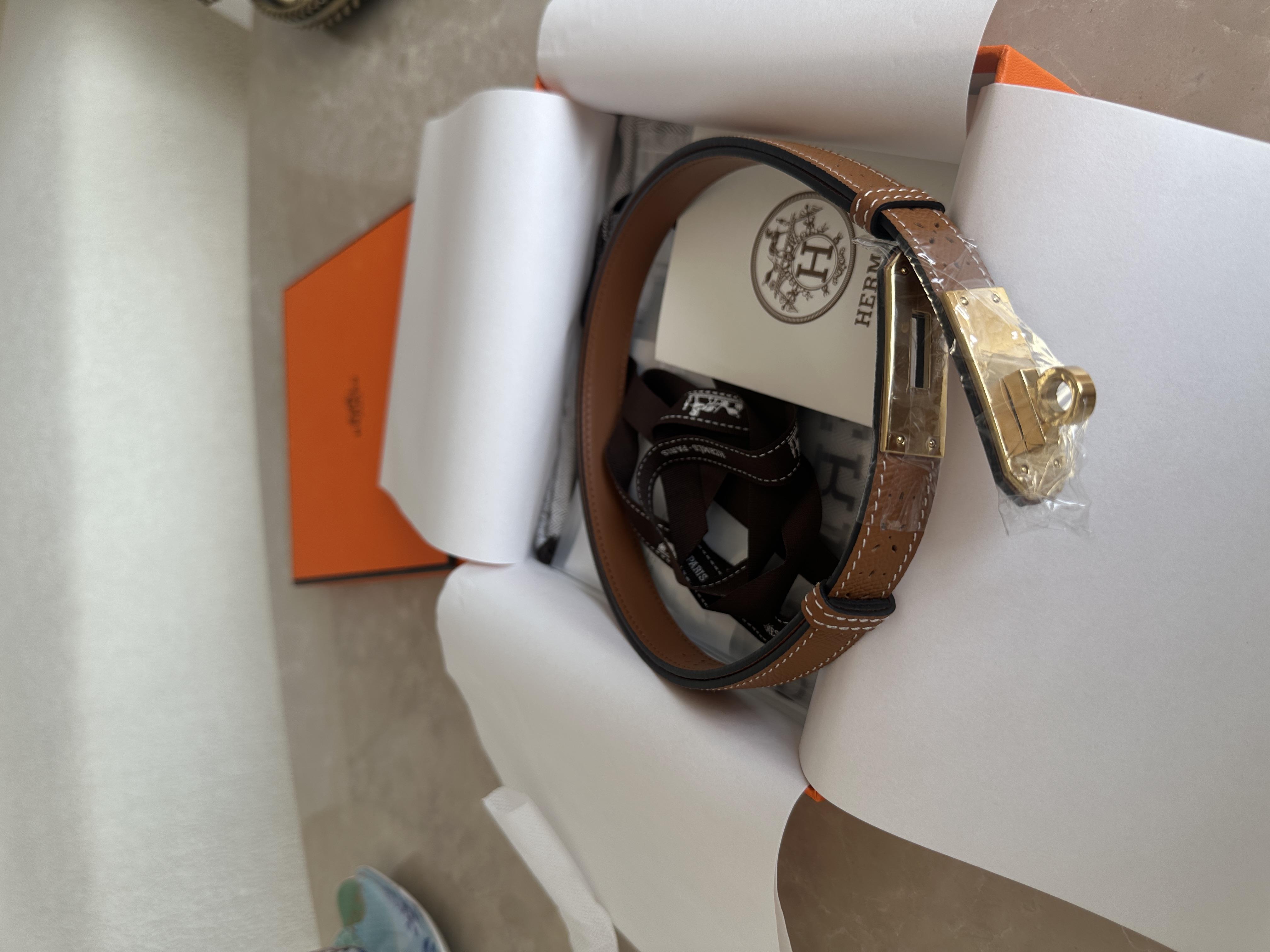 HERMES PREMİUM DERİ KEMER TABA