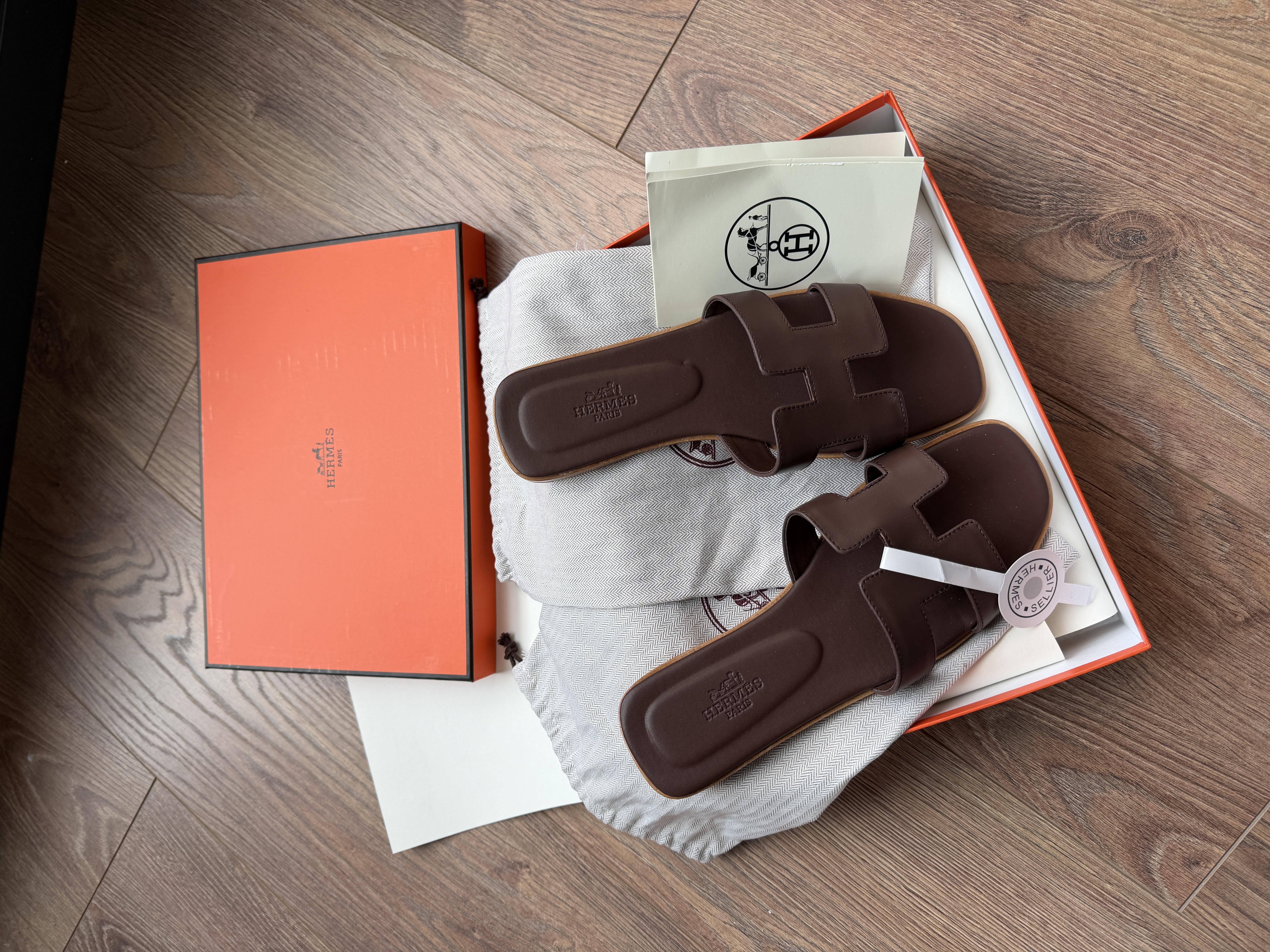 HERMES SLİPPERY BROWN