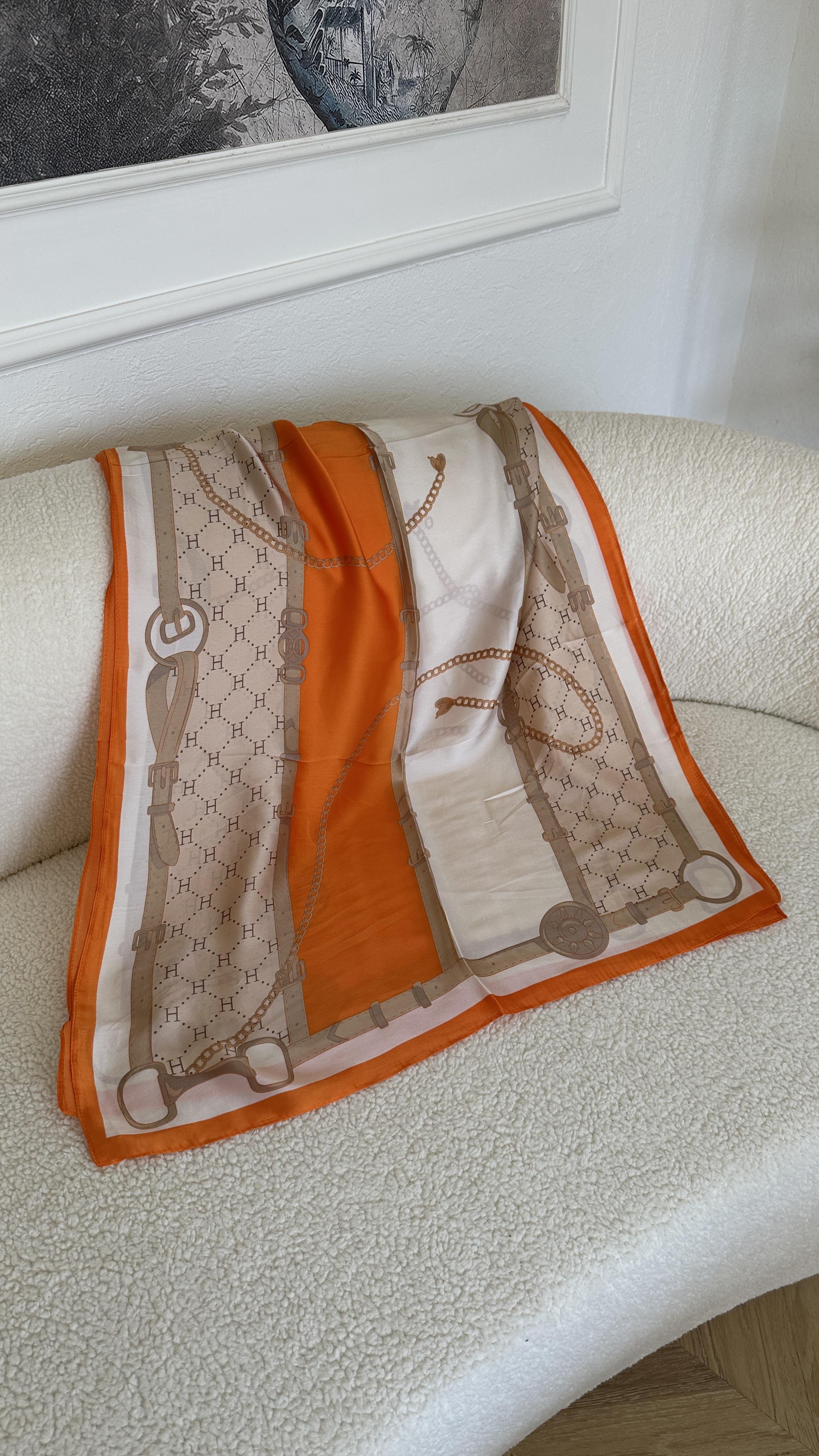HERMES VUAL İPEK TURUNCU
