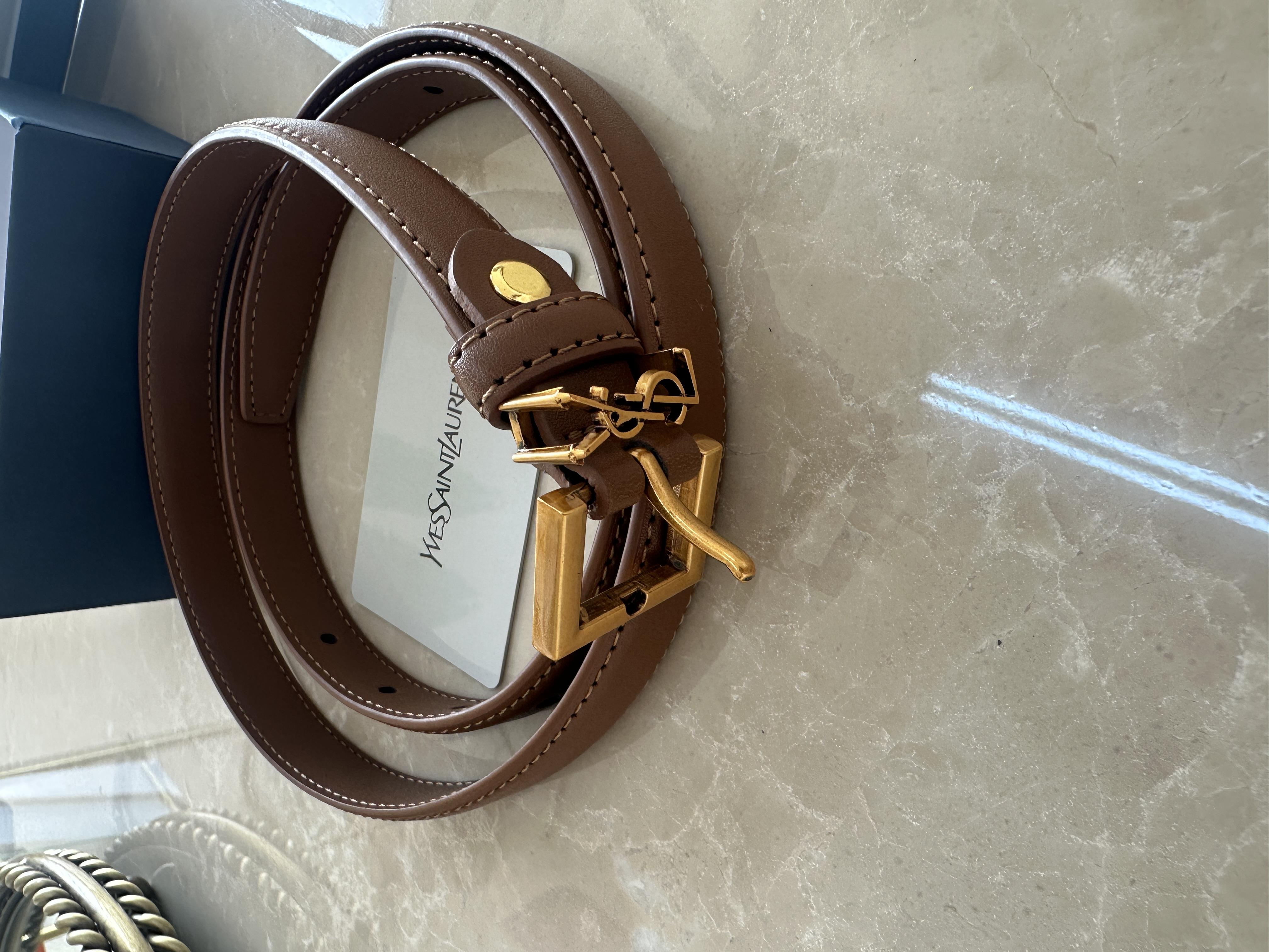 SAİNT LAURENT DERİ KEMER TABA