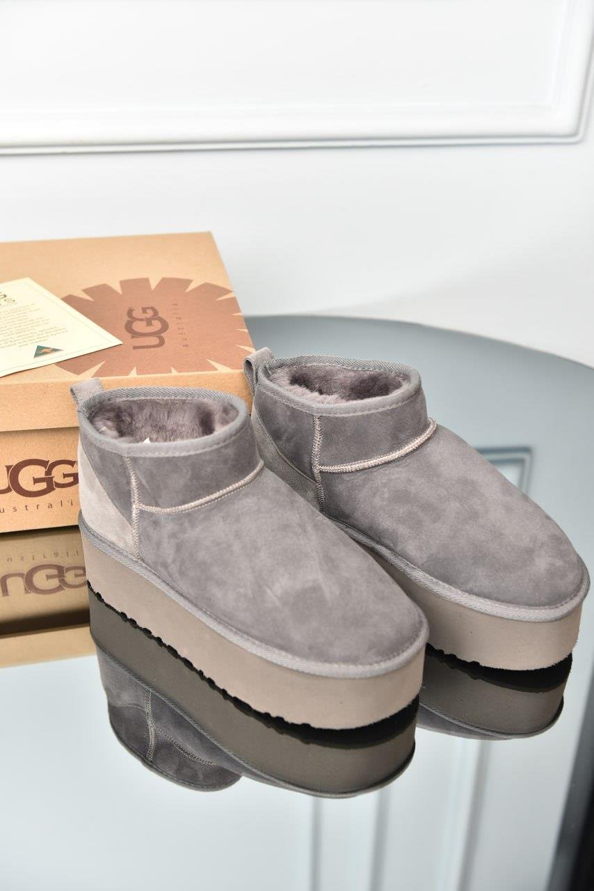 UGG CLASSİC ULTRA MİNİ GRİ