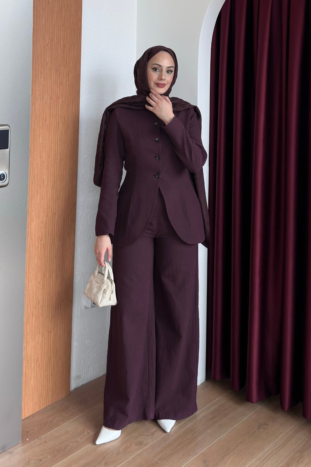 TAKIMKeten Pantolonlu Takım 1194 Bordo