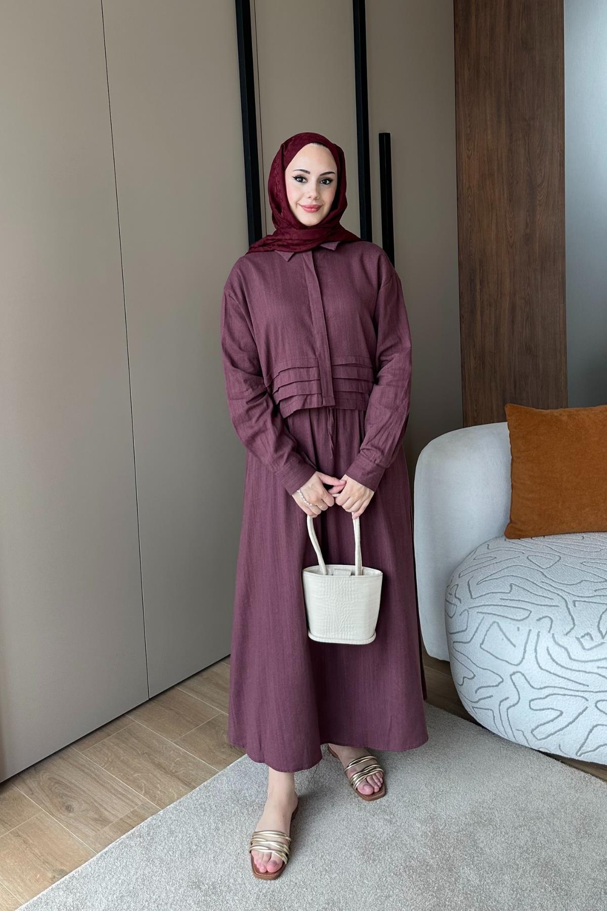 TAKIMNez Etekli Takım 1106 Bordo