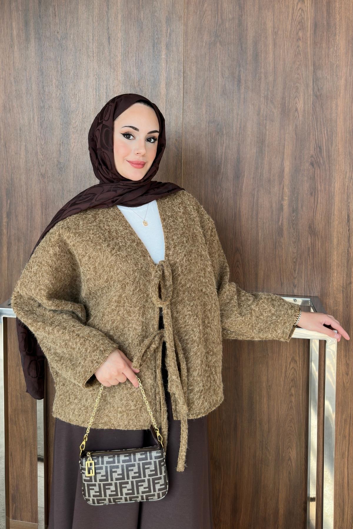 CEKETBağlamalı Ceket 1053 Camel