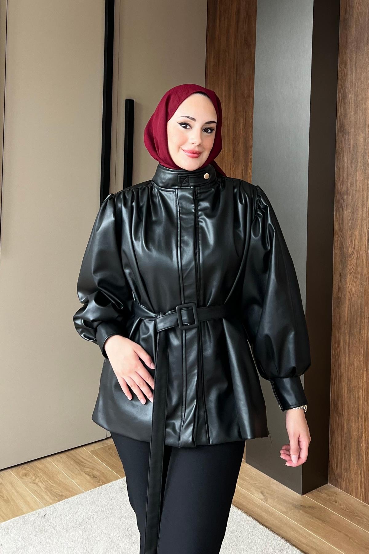 CEKETDeri Ceket 1132 Siyah