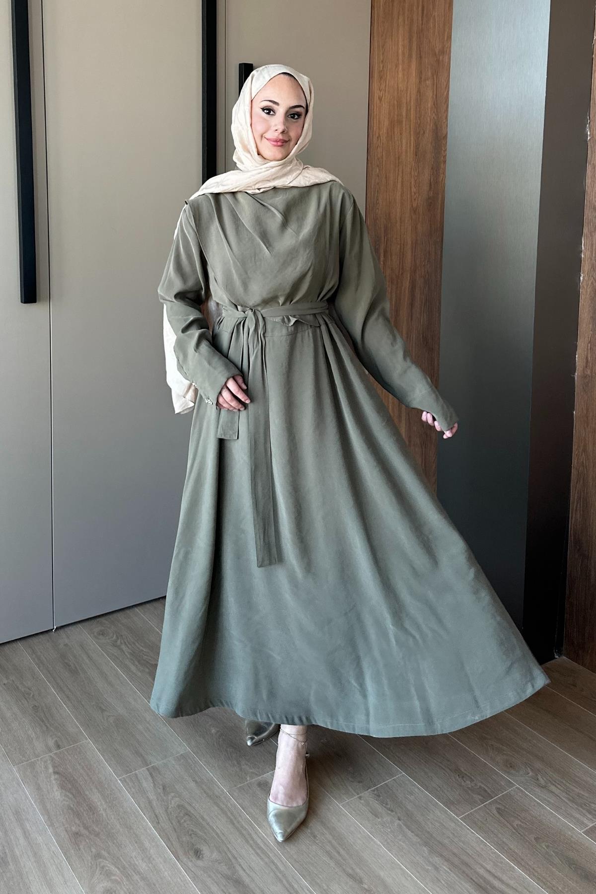 ELBİSEAren Elbise 1101 Haki