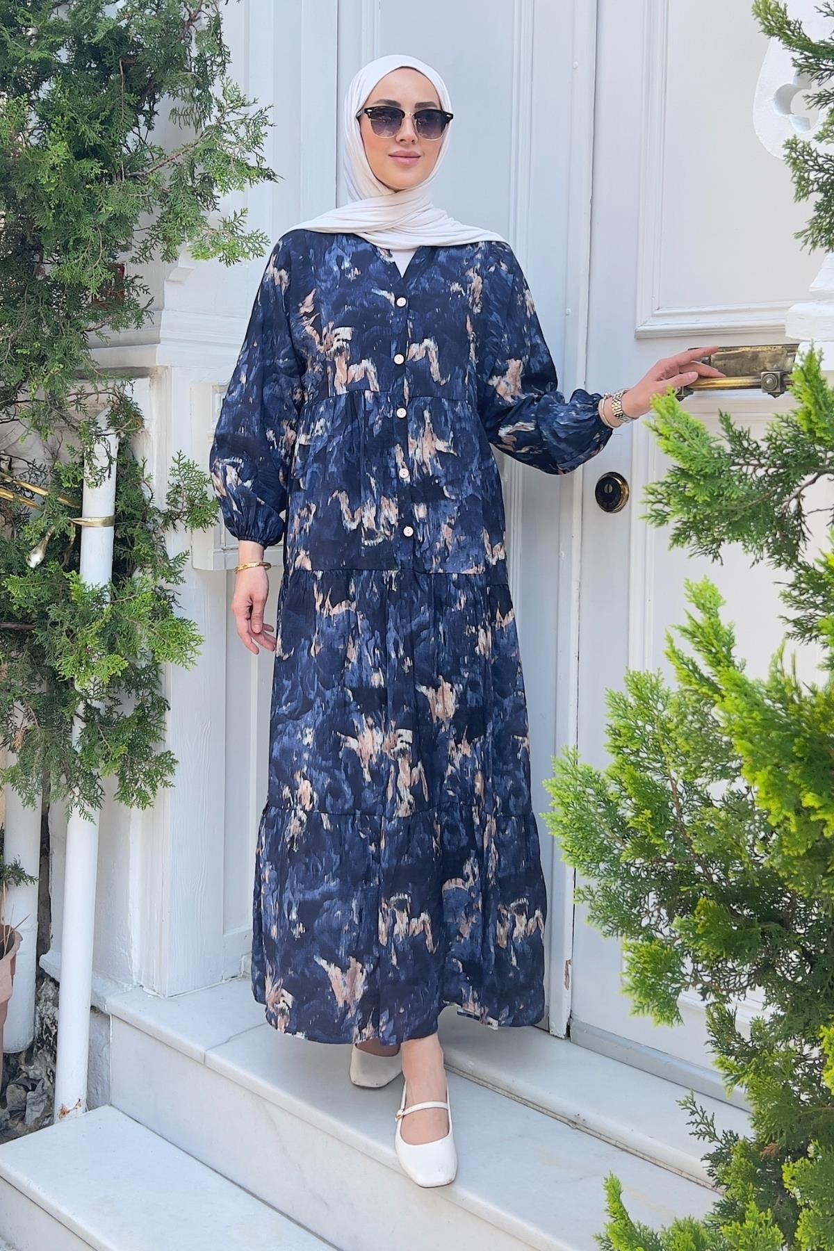 ELBİSEEsio Elbise 1087 Lacivert