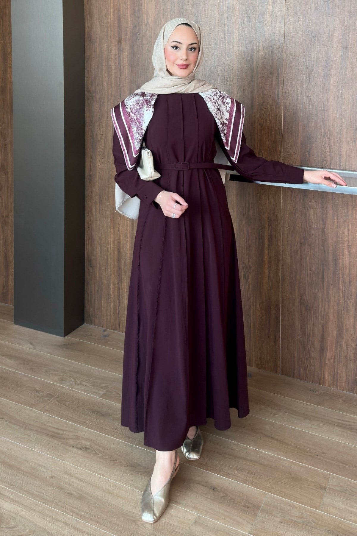 ELBİSEMoi Elbise 1082 Bordo