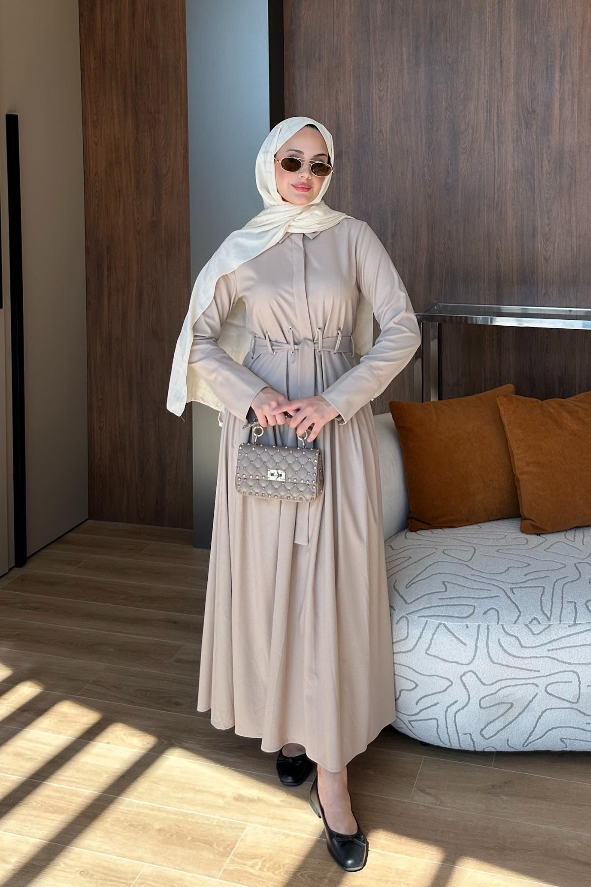 ELBİSESerena Elbise 1125 Bej