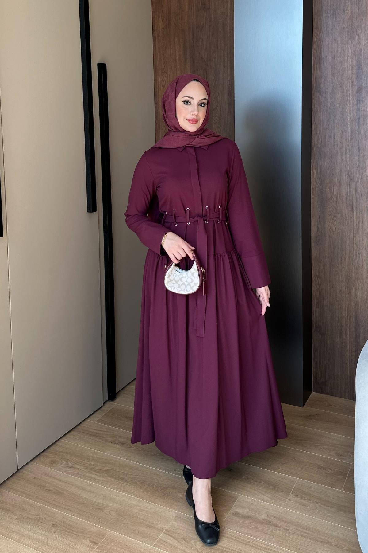 ELBİSESerena Elbise 1125 Bordo