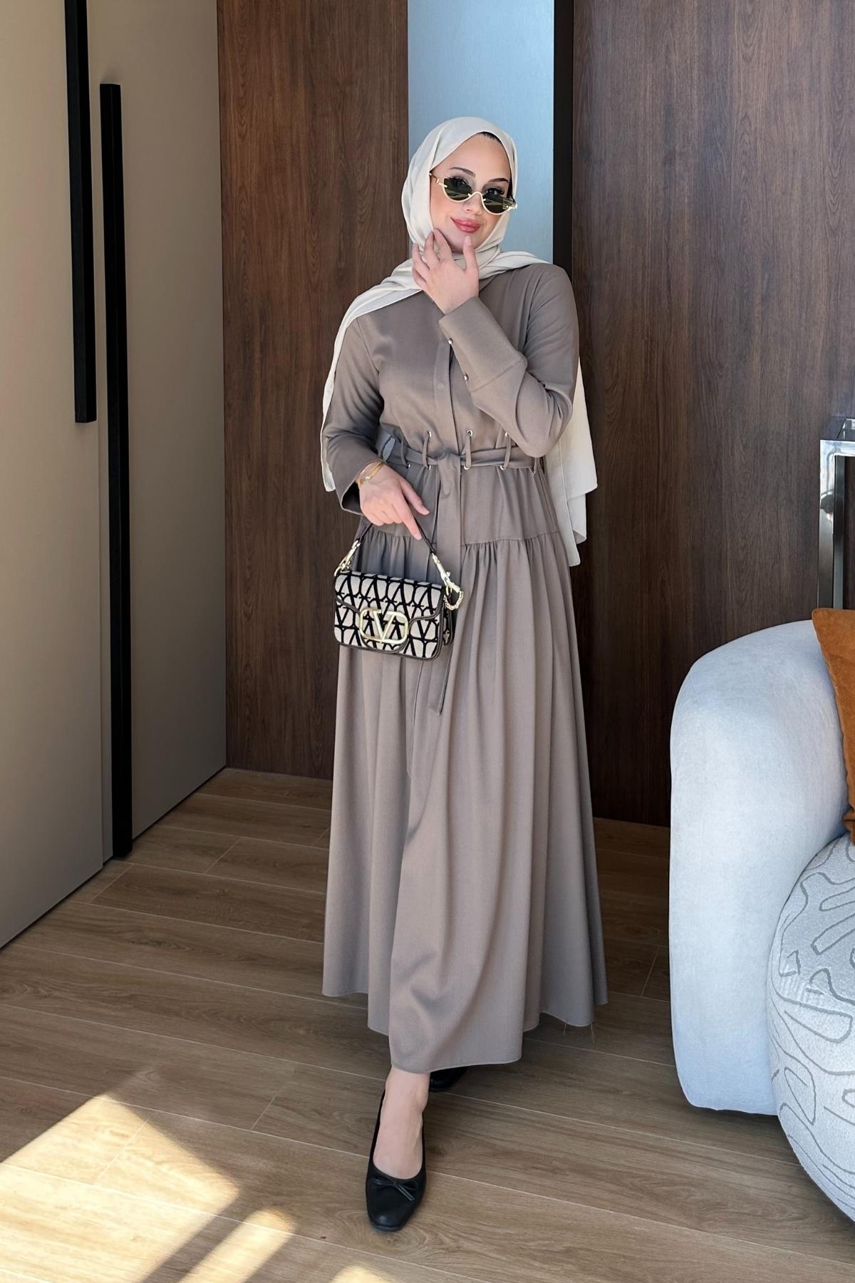 ELBİSESerena Elbise 1125 Vizon