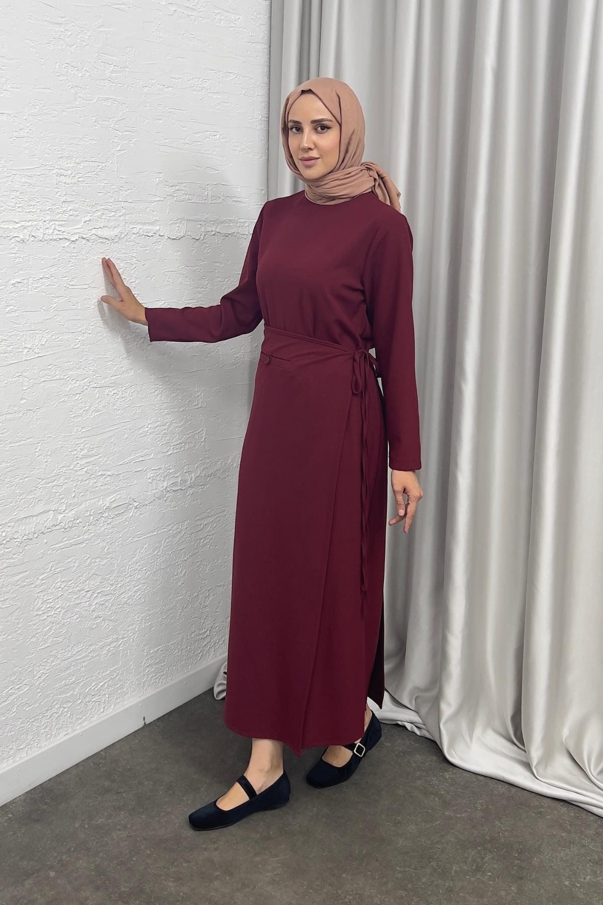 ELBİSEStil Elbise 1050 Bordo