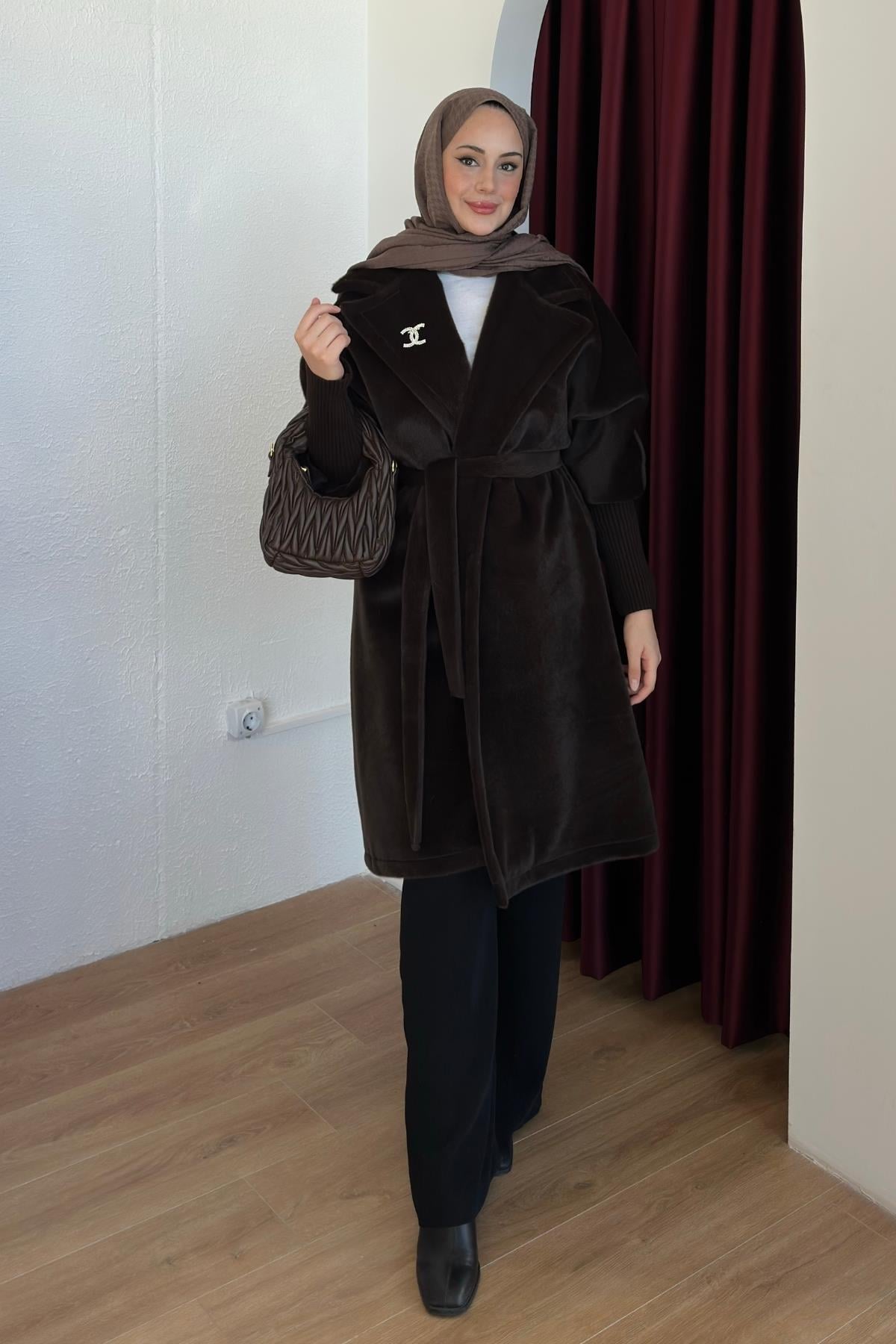 KABAN & MONTBronşlu Premium Kaban 1049 Kahve
