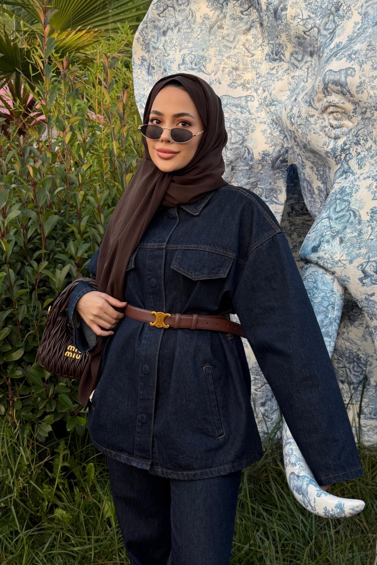 TAKIMBağlamalı Denim Takım 1134 Lacivert