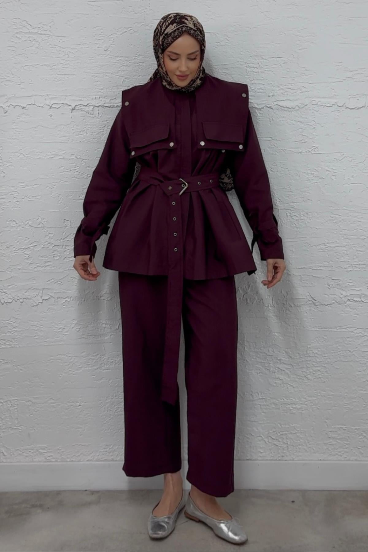TAKIMCeketli Takım 1075 Bordo