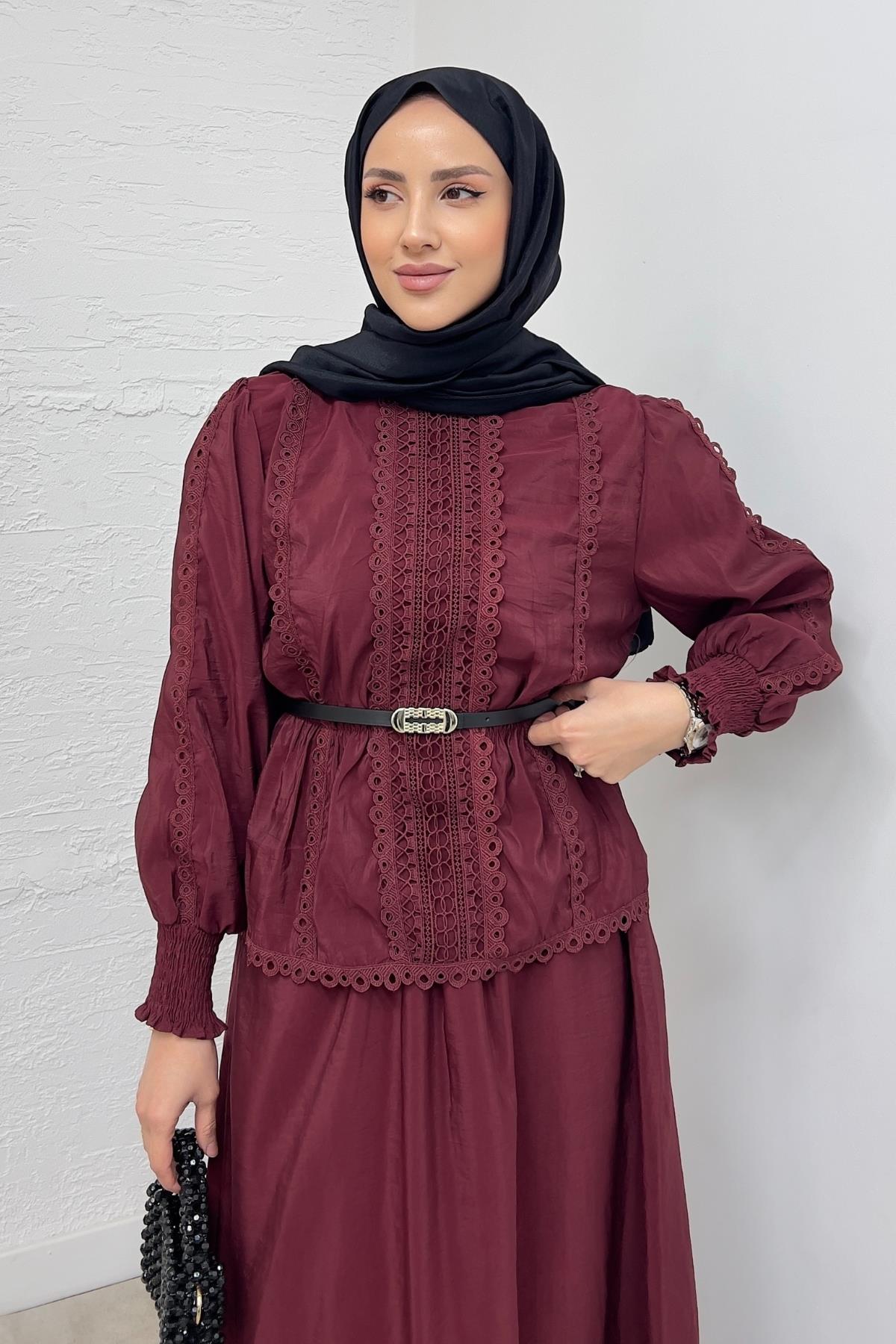 TAKIMGüpürlü Takım 51038 Bordo
