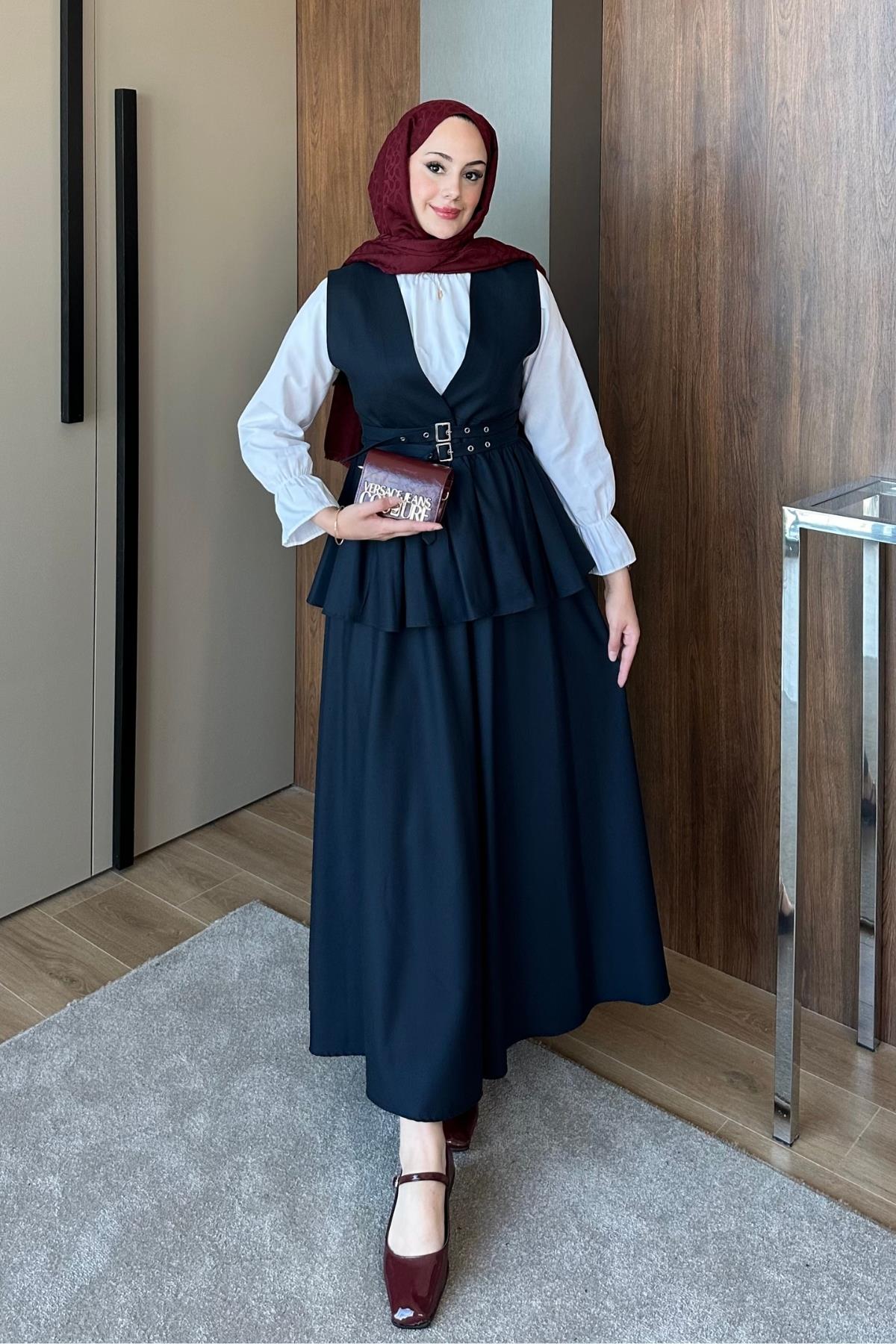 TAKIMKemer Detaylı Takım 1113 Lacivert
