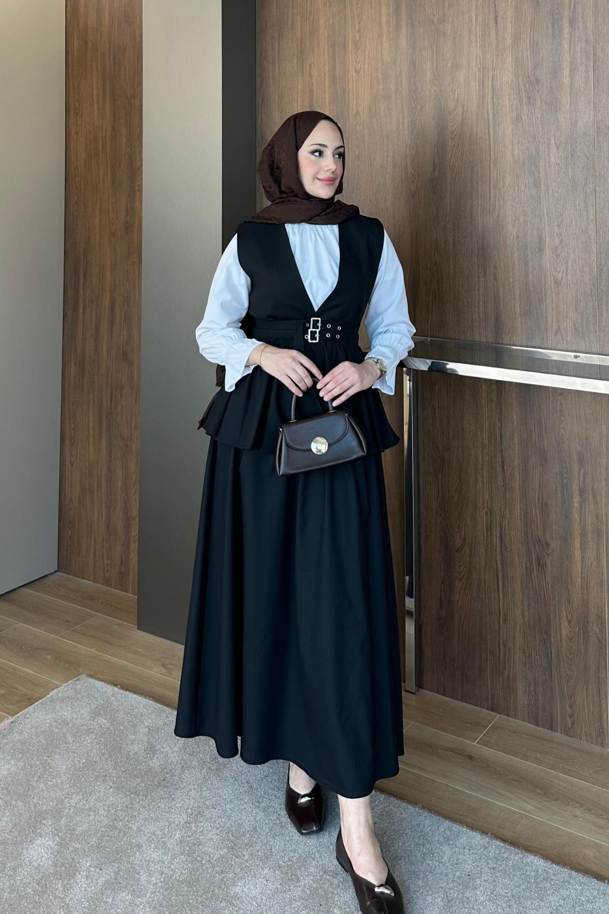 TAKIMKemer Detaylı Takım 1113 Siyah