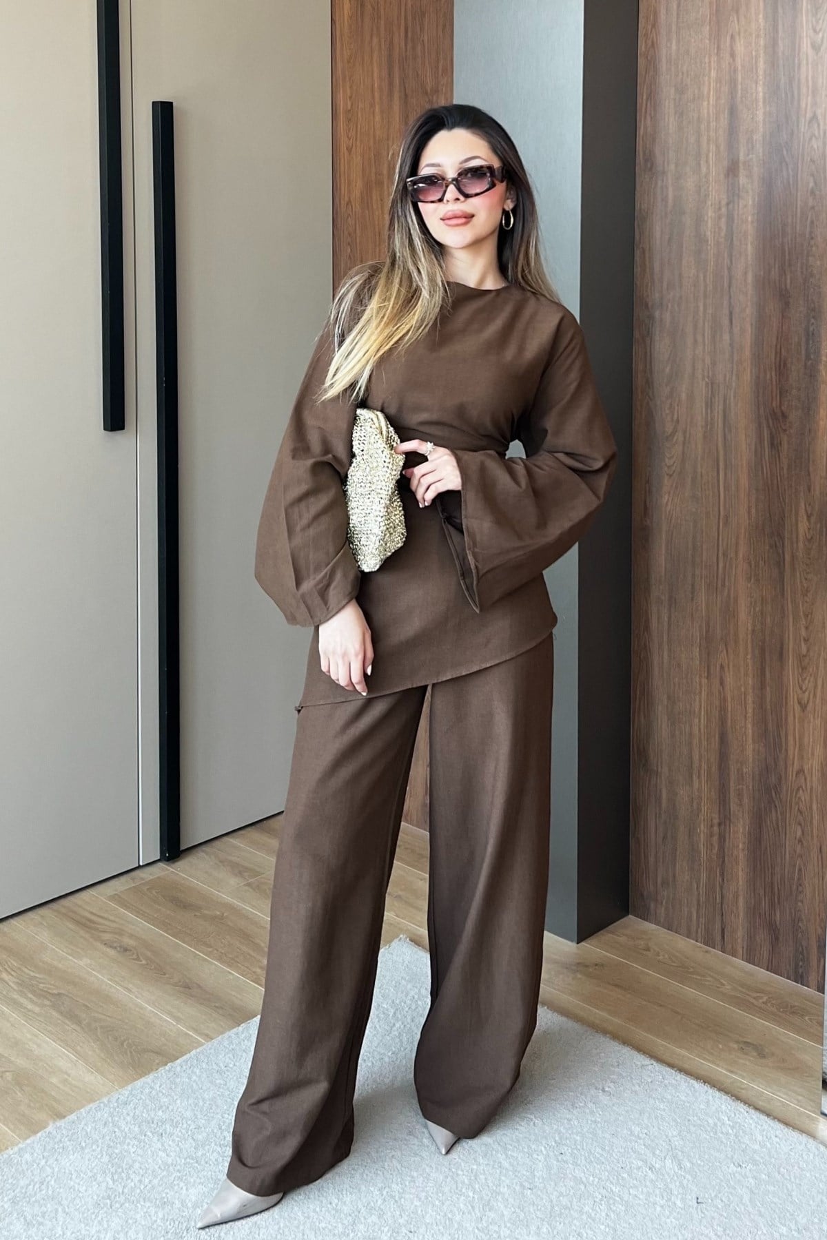 TAKIMKeten Pantolonlu Takım 1195 Kahve