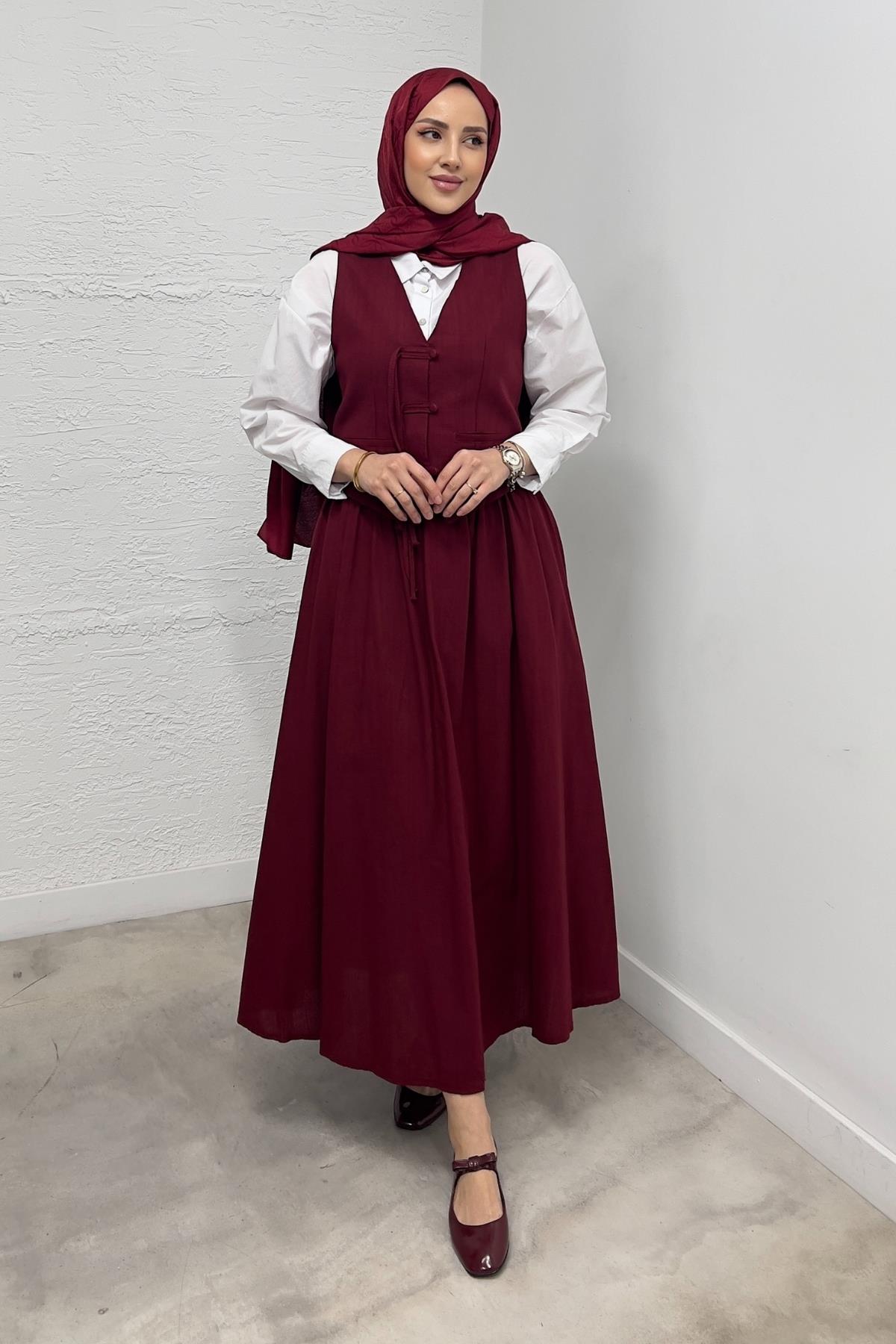 TAKIMKeten Yelekli Takım 51132 Bordo