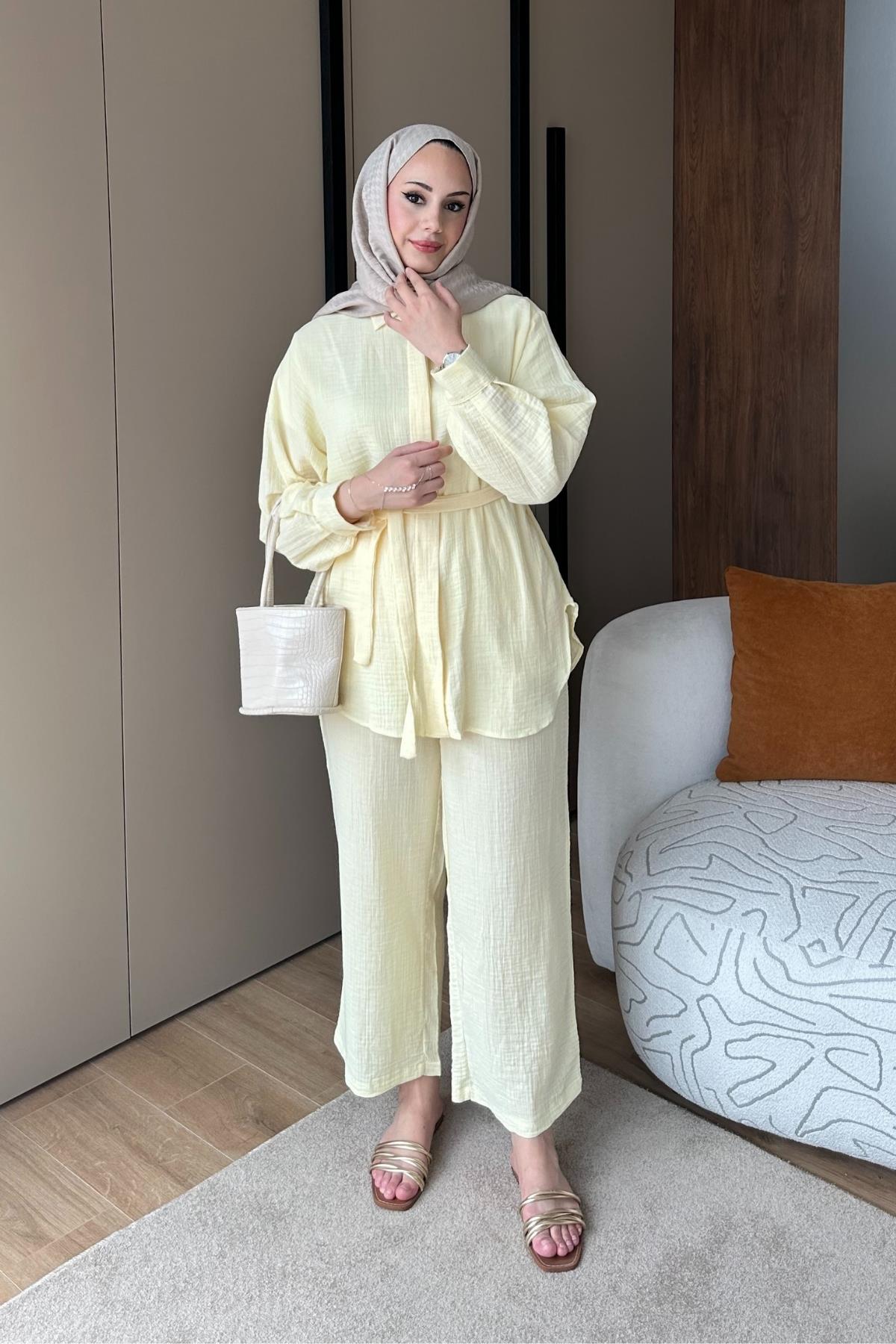 TAKIMPantolonlu Takım 1104 Sarı